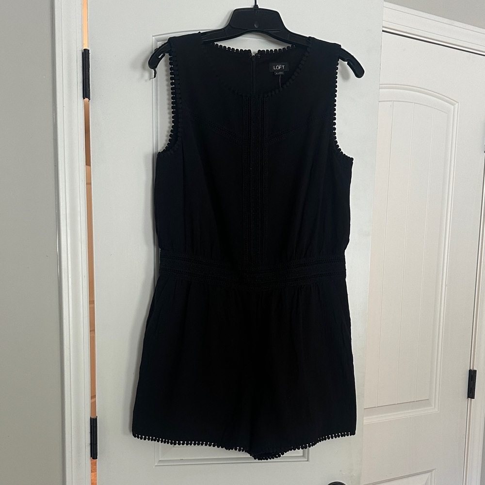 LOFT Elegant Black Romper